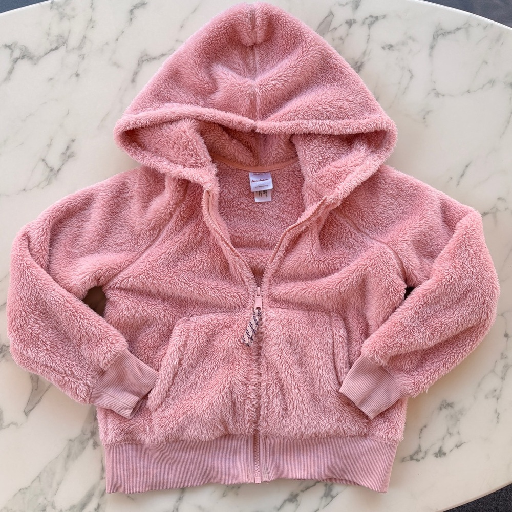 Hanna Andersson Fleece Zip Up Hoodie Girls Size 10